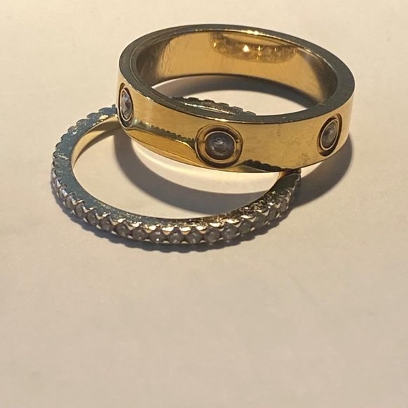 Neiman Marcus Love Friendship 18K Gold  Plated Ring - Picture 3 of 7